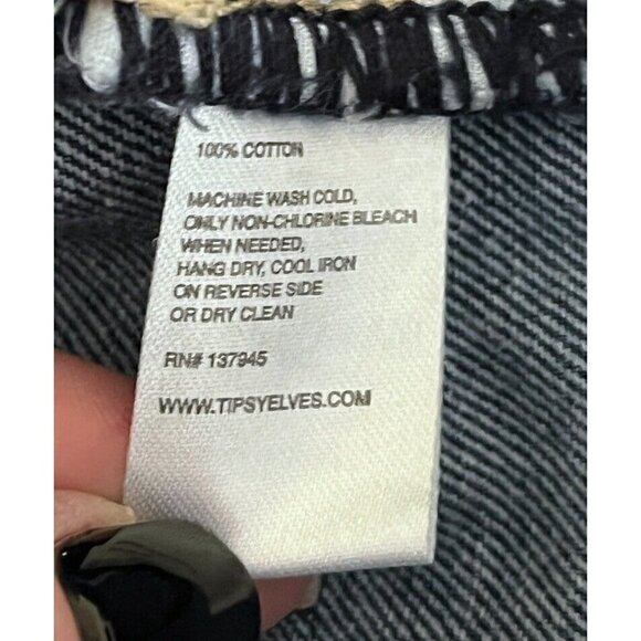 Tipsy Elves Freedom Denim Overalls with American Flag 4th Of July - Picture 8 of 12